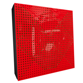 Sound Absorbing Acoustic Panel «Wilds Fabric» Red Gloss