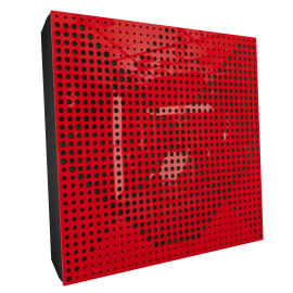 Sound Absorbing Acoustic Panel «Wilds Fabric» Red Gloss