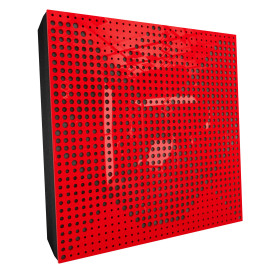 Sound Absorbing Acoustic Panel «Wilds Fabric» Red Gloss