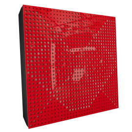 Sound Absorbing Acoustic Panel «Wilds Fabric» Red Gloss