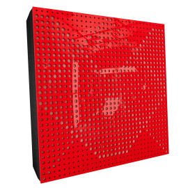 Sound Absorbing Acoustic Panel «Wilds Fabric» Red Gloss