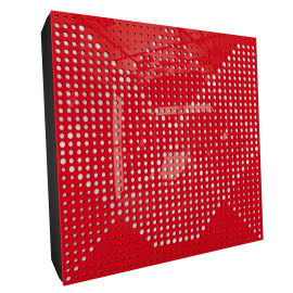 Sound Absorbing Acoustic Panel «Wilds Fabric» Red Gloss