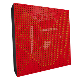 Sound Absorbing Acoustic Panel «Wilds Fabric» Red Gloss