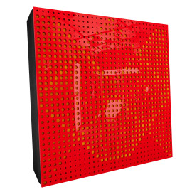 Sound Absorbing Acoustic Panel «Wilds Fabric» Red Gloss