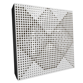 Sound Absorbing Acoustic Panel «Wilds Fabric» White Gloss