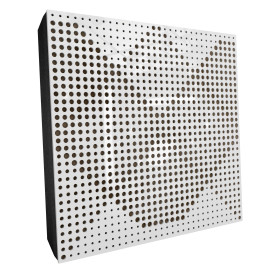 Sound Absorbing Acoustic Panel «Wilds Fabric» White Gloss