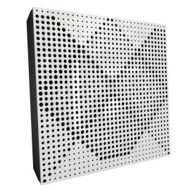 Sound Absorbing Acoustic Panel «Wilds Fabric» White Gloss