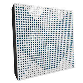 Sound Absorbing Acoustic Panel «Wilds Fabric» White Gloss