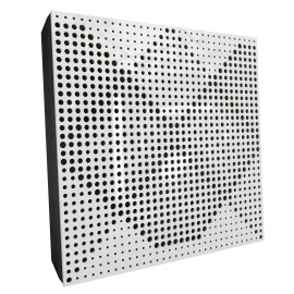 Sound Absorbing Acoustic Panel «Wilds Fabric» White Gloss