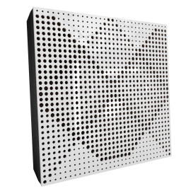 Sound Absorbing Acoustic Panel «Wilds Fabric» White Gloss