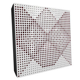 Sound Absorbing Acoustic Panel «Wilds Fabric» White Gloss
