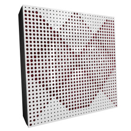 Sound Absorbing Acoustic Panel «Wilds Fabric» White Gloss
