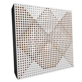 Sound Absorbing Acoustic Panel «Wilds Fabric» White Gloss