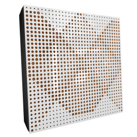 Sound Absorbing Acoustic Panel «Wilds Fabric» White Gloss