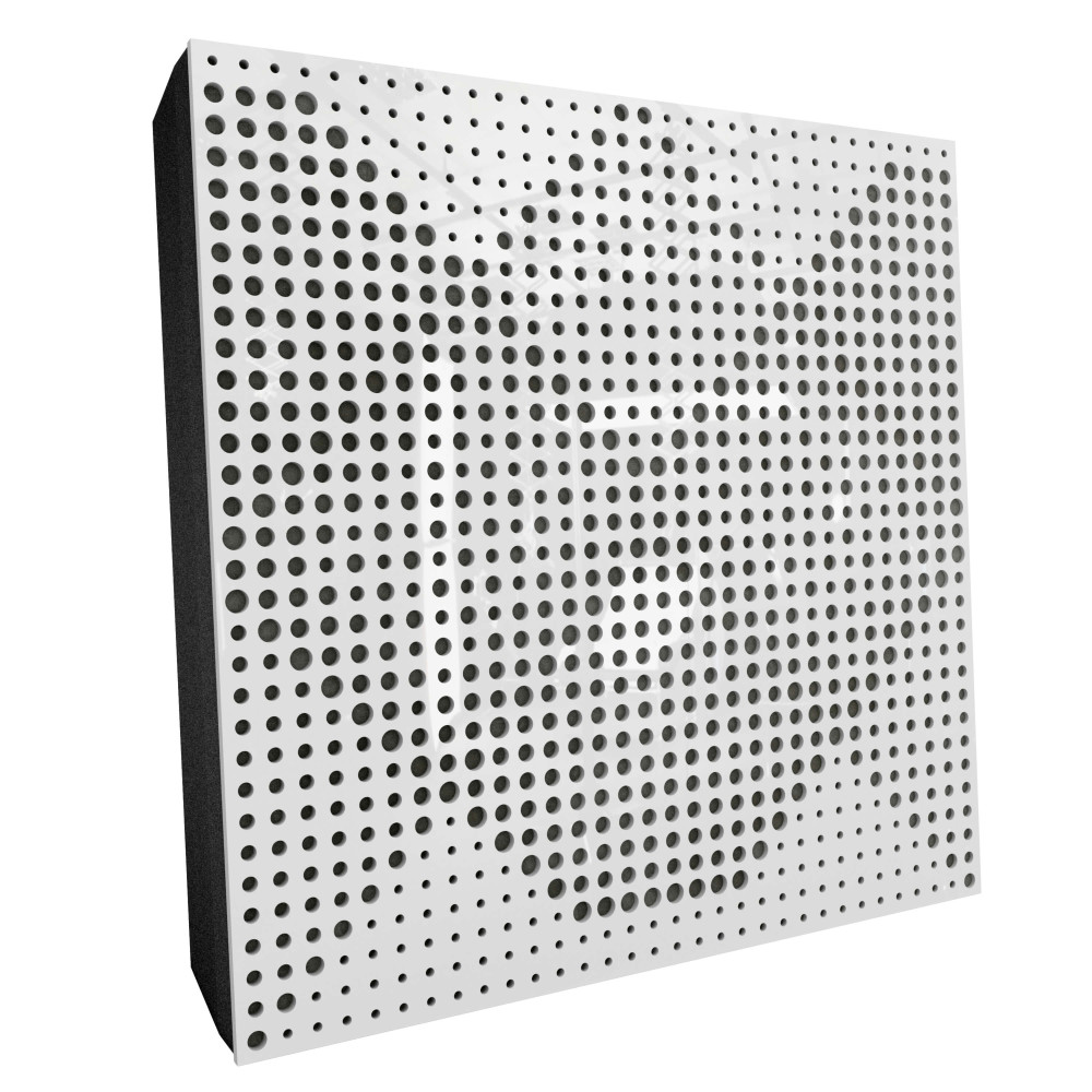 Sound Absorbing Acoustic Panel «Wilds Fabric» White Gloss