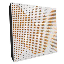 Sound Absorbing Acoustic Panel «Wilds Fabric» White Gloss