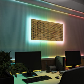 Acoustic Panels "Wilds" with RGB Backlight Together version