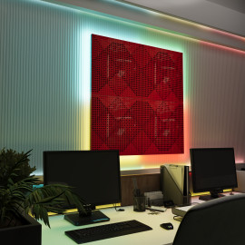 Acoustic Panels "Wilds" with RGB Backlight Together version