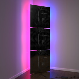Acoustic Mobile Wall RGB Floor Stand with Bass Traps UNIVERSE