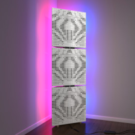 Acoustic Mobile Wall RGB Floor Stand with Bass Traps UNIVERSE