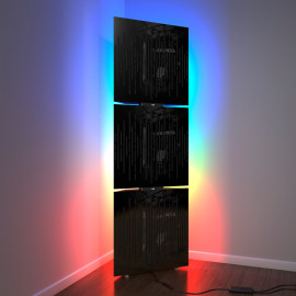 Acoustic Mobile Wall RGB Floor Stand with Bass Traps WAVE