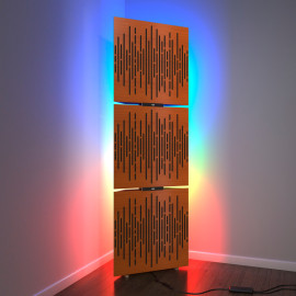 Acoustic Mobile Wall RGB Floor Stand with Bass Traps WAVE