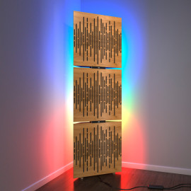 Acoustic Mobile Wall RGB Floor Stand with Bass Traps WAVE