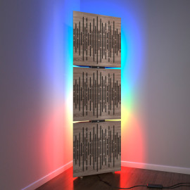 Acoustic Mobile Wall RGB Floor Stand with Bass Traps WAVE