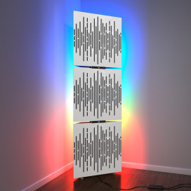 Acoustic Mobile Wall RGB Floor Stand with Bass Traps WAVE