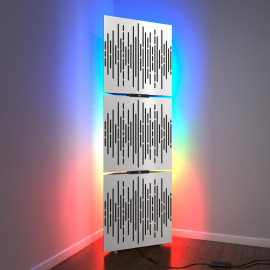 Acoustic Mobile Wall RGB Floor Stand with Bass Traps WAVE