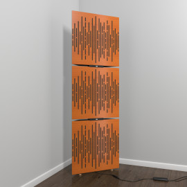 Acoustic Mobile Wall RGB Floor Stand with Bass Traps WAVE