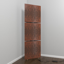 Acoustic Mobile Wall RGB Floor Stand with Bass Traps WAVE