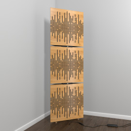 Acoustic Mobile Wall RGB Floor Stand with Bass Traps WAVE