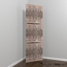 Acoustic Mobile Wall RGB Floor Stand with Bass Traps WAVE