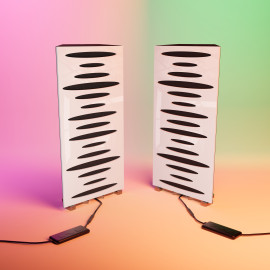 Acoustic Mobile Wall RGB Desk Stand with Bass Traps PULSE-mini