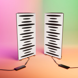 Acoustic Mobile Wall RGB Desk Stand with Bass Traps PULSE-mini