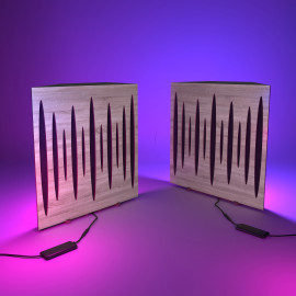 Acoustic RGB Mobile Wall Desk Stand with Bass Traps Pulse