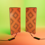 Acoustic RGB Mobile Wall Desk Stand with Bass Traps REBAT