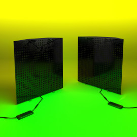 Acoustic Mobile Wall RGB Desk Stand with Bass Traps UNIVERSE