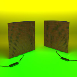 Acoustic Mobile Wall RGB Desk Stand with Bass Traps UNIVERSE