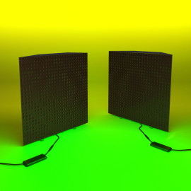 Acoustic Mobile Wall RGB Desk Stand with Bass Traps UNIVERSE
