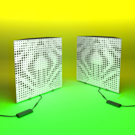 Acoustic Mobile Wall RGB Desk Stand with Bass Traps UNIVERSE