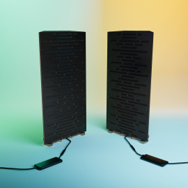 Acoustic RGB Mobile Wall Desk Stand with Bass Traps WAVE-mini