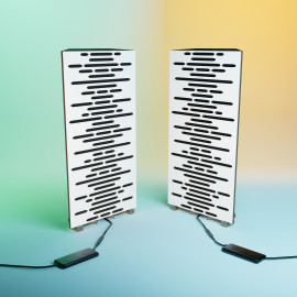 Acoustic RGB Mobile Wall Desk Stand with Bass Traps WAVE-mini