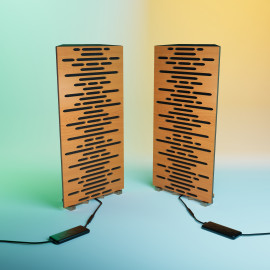 Acoustic RGB Mobile Wall Desk Stand with Bass Traps WAVE-mini