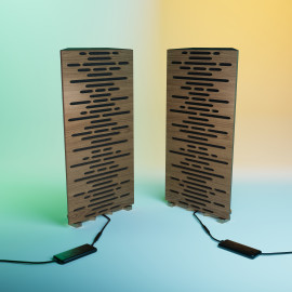 Acoustic RGB Mobile Wall Desk Stand with Bass Traps WAVE-mini