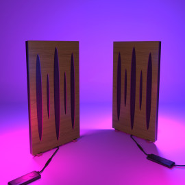 Acoustic Mobile Wall RGB Desk Stand with Panels PULSAR-mini