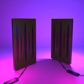 Acoustic Mobile Wall RGB Desk Stand with Panels PULSAR-mini