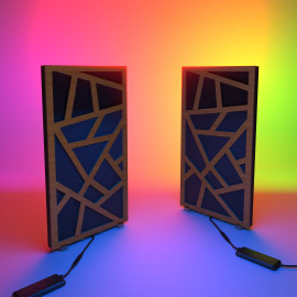 Acoustic Mobile Wall RGB Desk Stand with Panels SKYROSS-mini