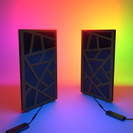 Acoustic Mobile Wall RGB Desk Stand with Panels SKYROSS-mini